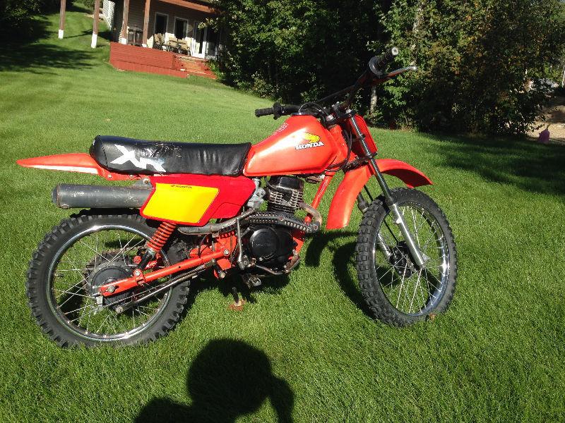 MAKE ME AN OFFER 1984 HONDA XR100 GOOD CONDITION