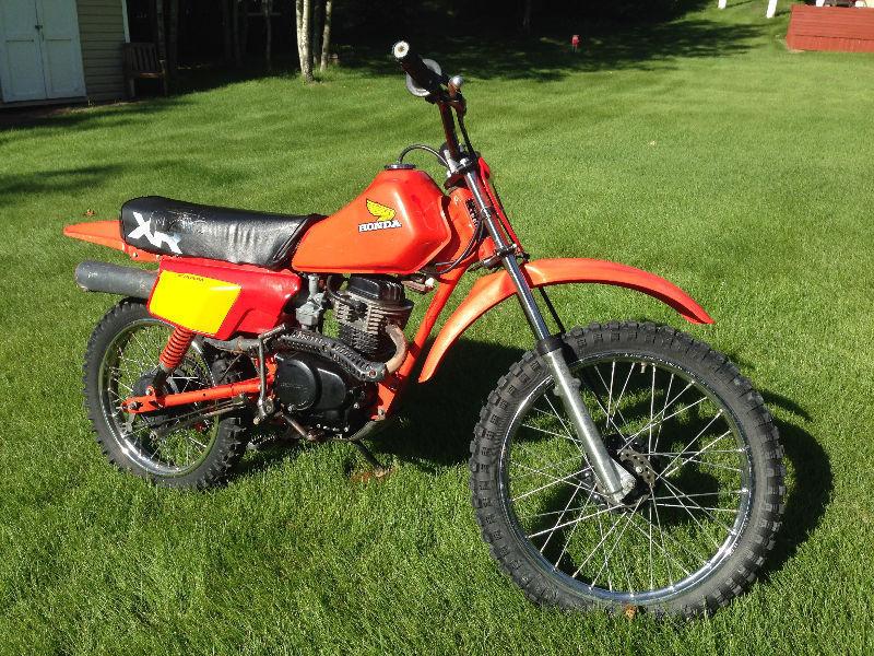 MAKE ME AN OFFER 1984 HONDA XR100 GOOD CONDITION