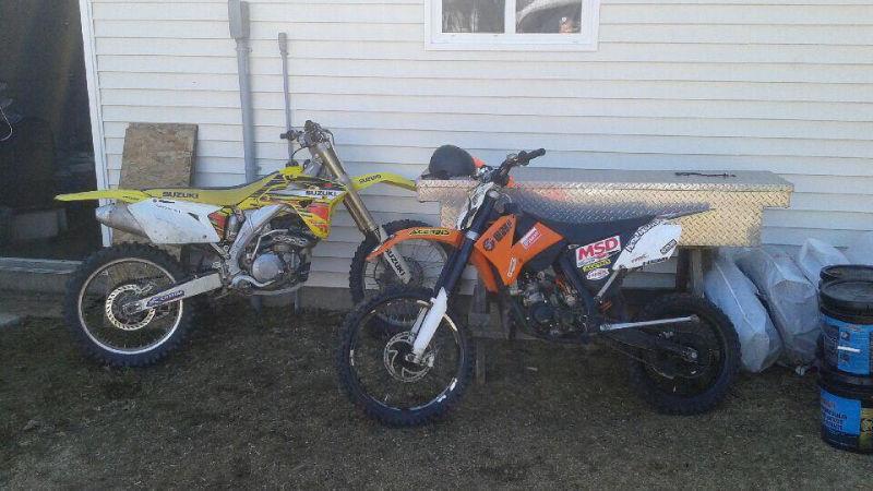2009 Ktm 105 and rmz 450efi for sale or trade