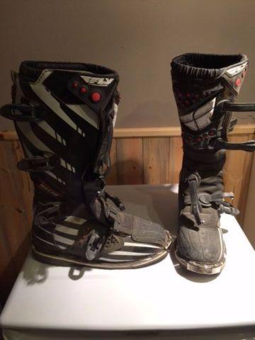 MotoCross Boots 2 Pair Size 8 one Youth, one Adult