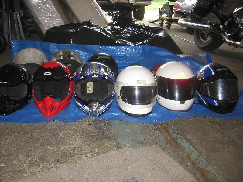 Bunch of helmets for sale