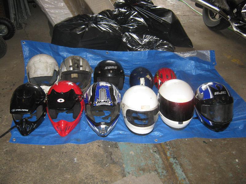 Bunch of helmets for sale