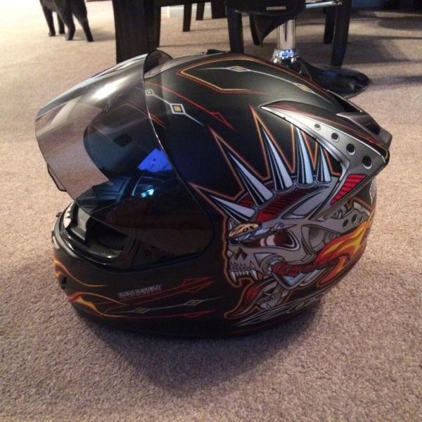 Zox HJC Dixon Design Motorcycle Helmet. Excellent Condition