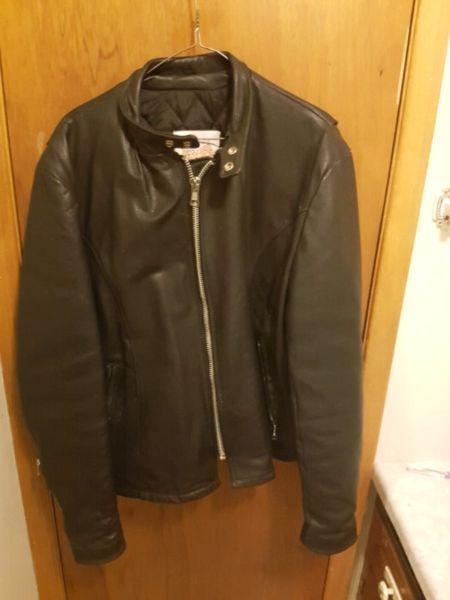 Black Motorcycle jacket size Large