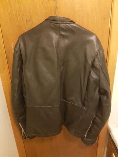 Black Motorcycle jacket size Large