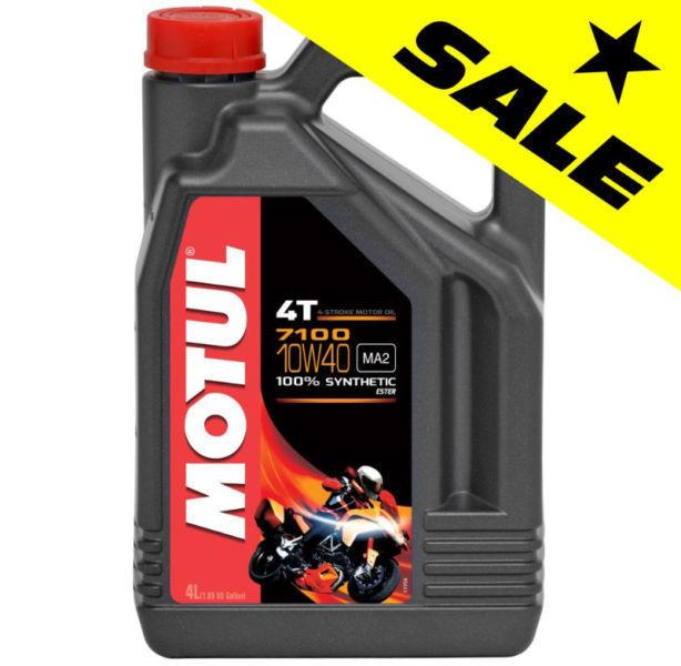 ★★ SUPER SALE ★★ Motul 7100 FULL SYNTHETIC 10W40 Motorcycle Oil