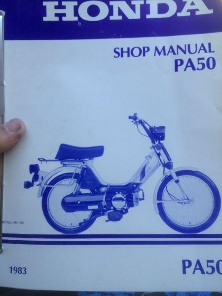 1983 Honda PA50 Shop Manual