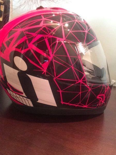 Ladies XS icon alliance crysmatic motorcycle helmet