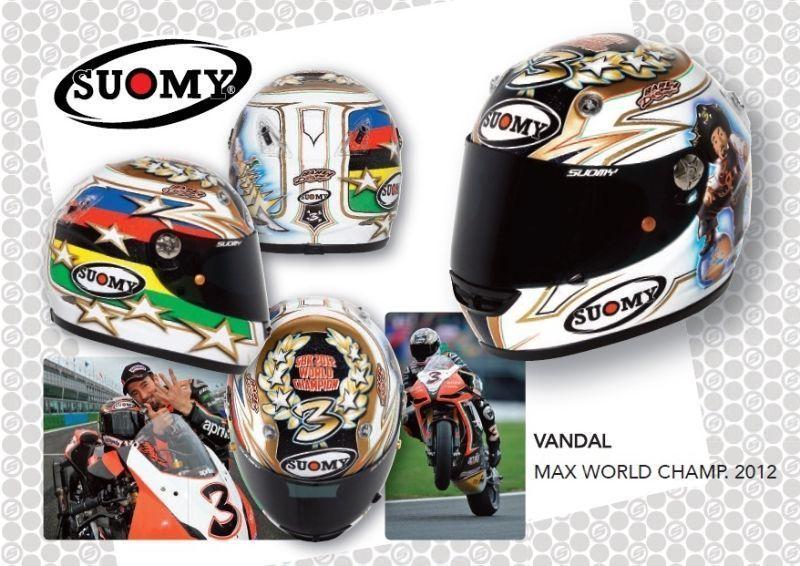 Casque de Moto Sports Champion de Monde Max Biaggi