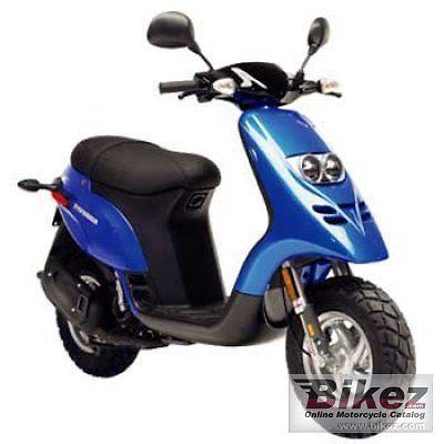 STOLEN 2005 piaggiao typhoon scooter blue in color