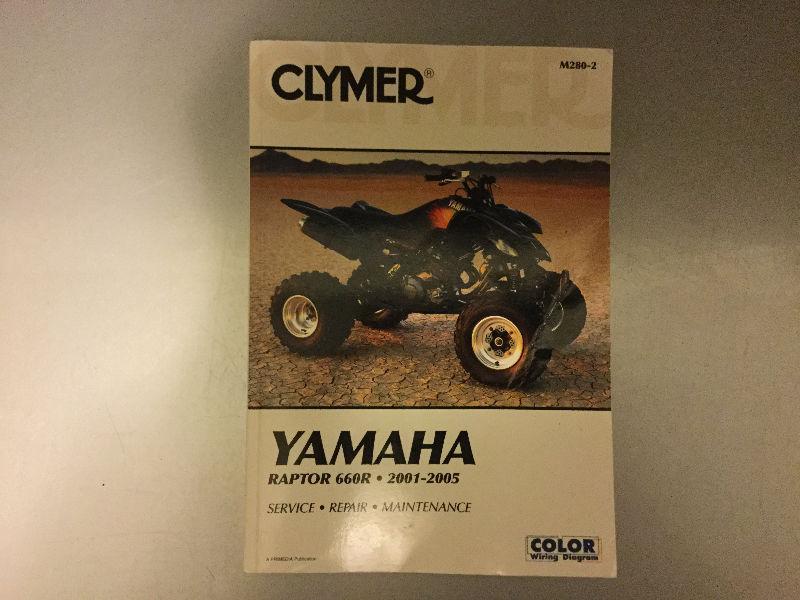 2001-2005 Yamaha YFM600R Raptor 660R ATV Repair Manual