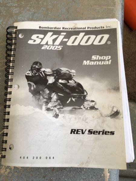 2005 ski-doo rev series shop manual