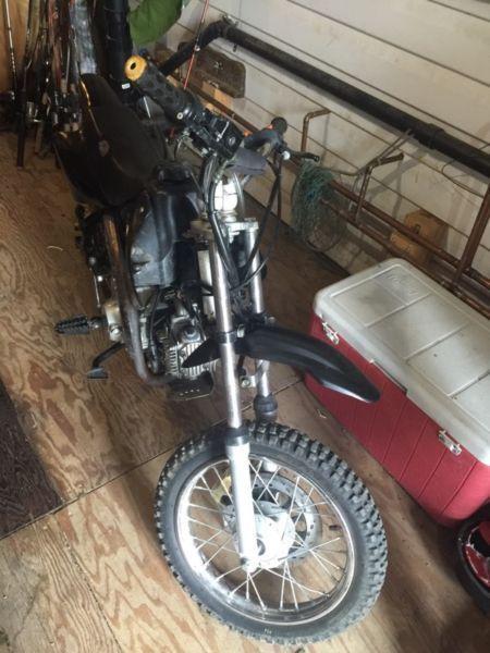 110cc dirt bike. looking to trade for a golf cart