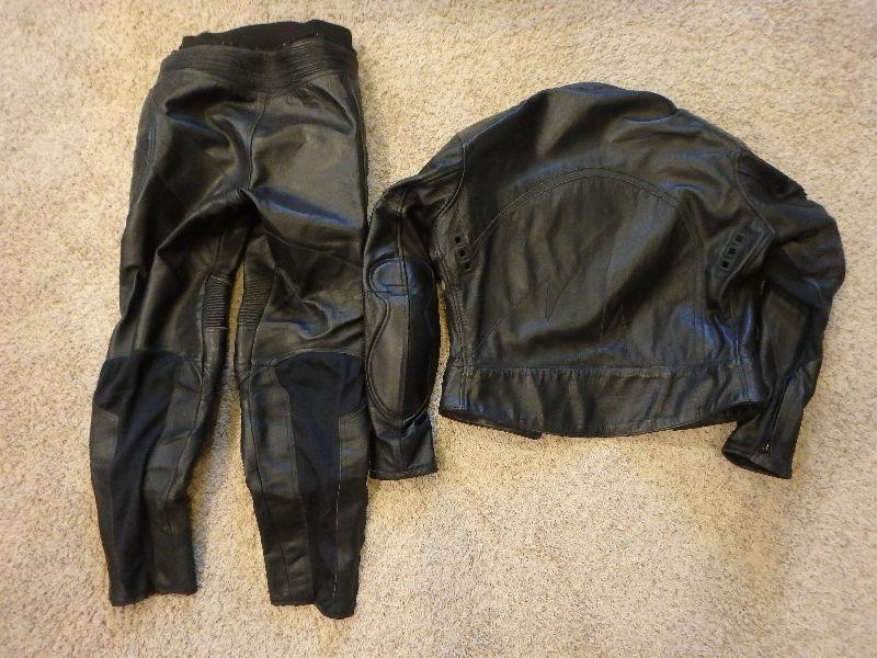 Men's Joe Rocket Leather Motorcycle Jacket and Pants