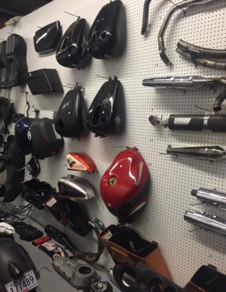 Clearance on motorcycle parts and accessories