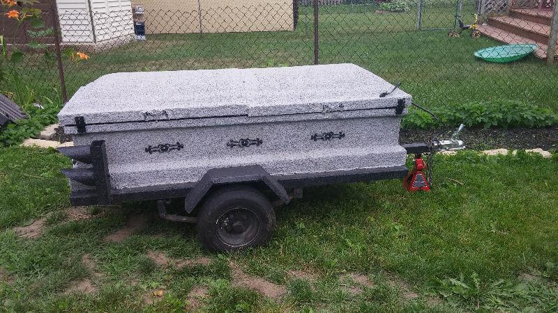 coffin motorcycle trailer