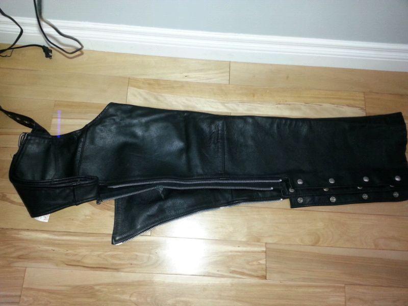 Black Leather Chaps