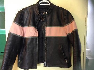 Women' leather bike jacket