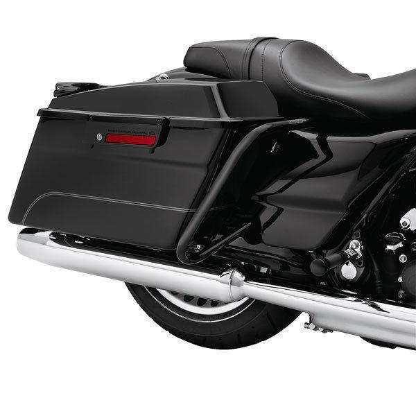 BLACK Saddlebag guards with supports