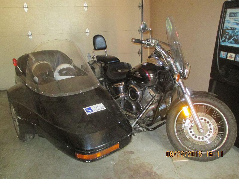 Motorcylce with side car