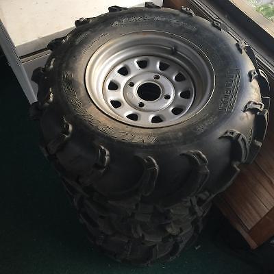 Pirelli Mudweiser ATV Tires and ITP rims fit Yamaha Grizzly