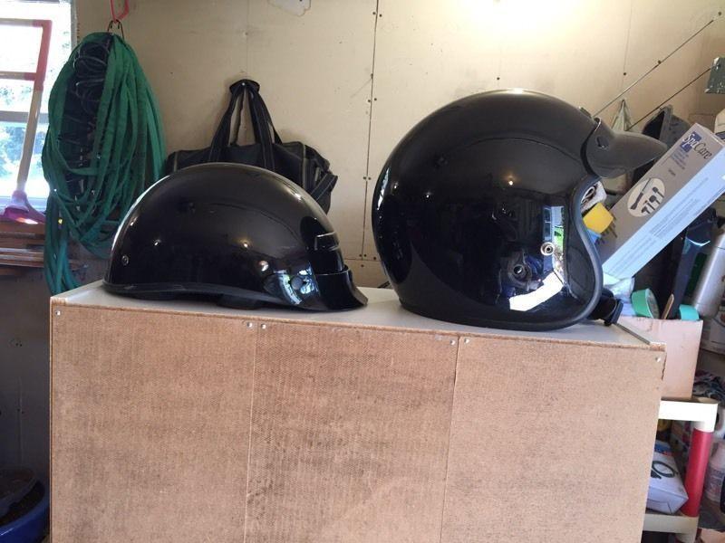 Two Helmets For Sale