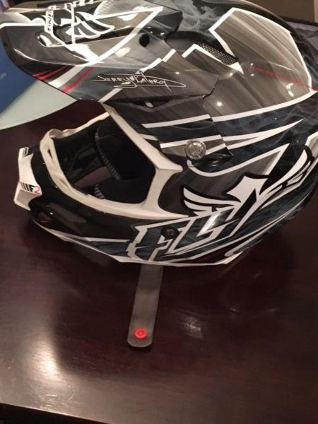 Fly carbon fibre MX helmet