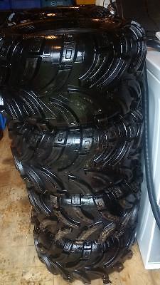 set of 8 tires and rims