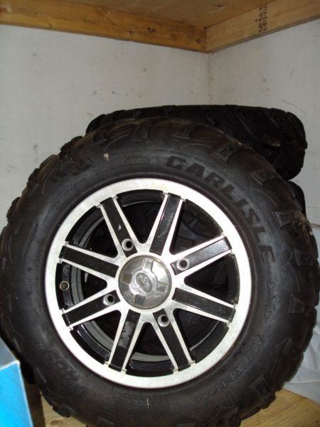 Quad Tires and Rims for Polaris XP Style Wheels