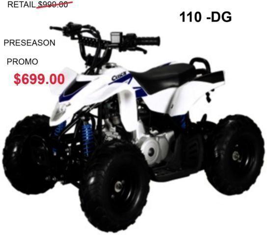 KIDS 110CC ATV sale starts now 1-905-665-0305