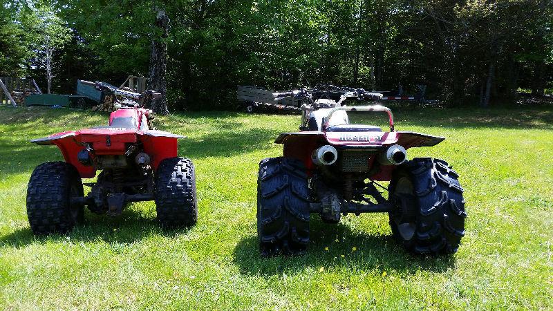 2 1985 honda atc 250sx three wheelers$ 2700