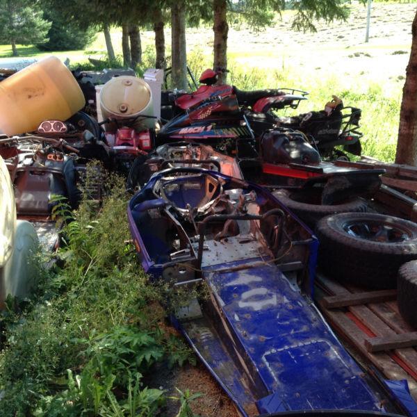 I HAVE 7 SLED AND 1 ATV for parts only