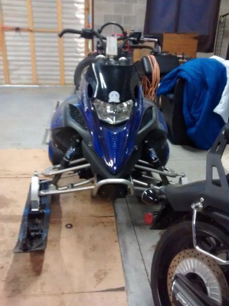 1000 CC NYTRO 162 TRACK YAMAHA LIKE NEW LOTS OF ATERMARKET STUFF