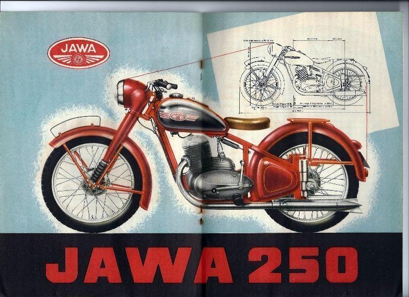 Jawa Motorcycle Brochure, 1949-1950