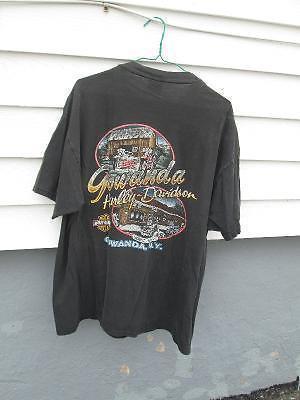 VINTAGE HARLEY T SHIRT, XL - 2ND ANNUAL GONAWANDA NY HAPPENING