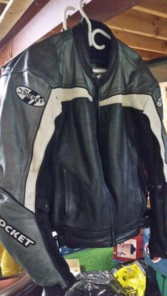Joe Rocket Motorcycle leather Jacket Size 46