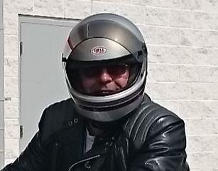 Motorcycle helmet by Bell size 7 1/4