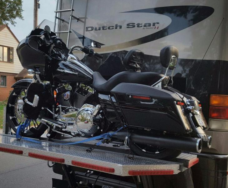 Rear Saddle bag rails for 2014 or newer touring Harleys