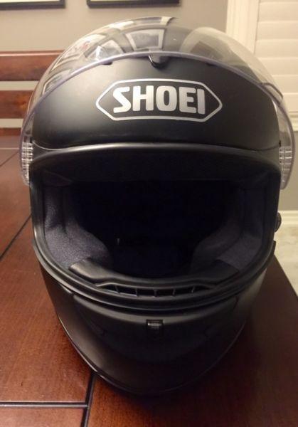 Shoei TZ-R motorcycle helmet, matte black (Mens XLarge)