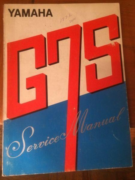 1972 Yamaha G7S 75cc Service Manual