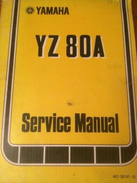 1974 Yamaha YZ80 Service Manual