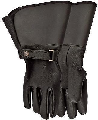 Gauntlet Leather Motorcycle Gloves