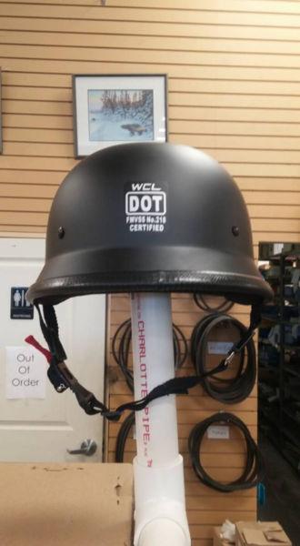 Super Lite Matte or Gloss Black German Style Helmet Clearout