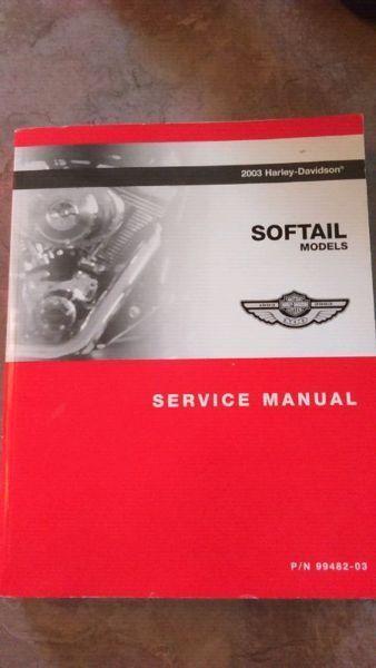 Harley Davidson 2003 Softail Service Manual