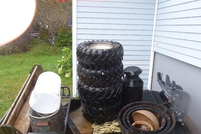 4 ATV used tires for sale on rims