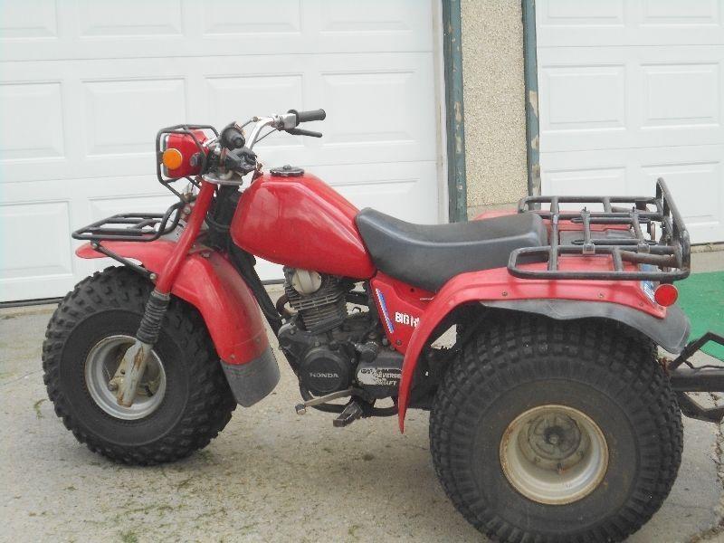 Honda Big Red Trike and Trailer - a work horse ATV