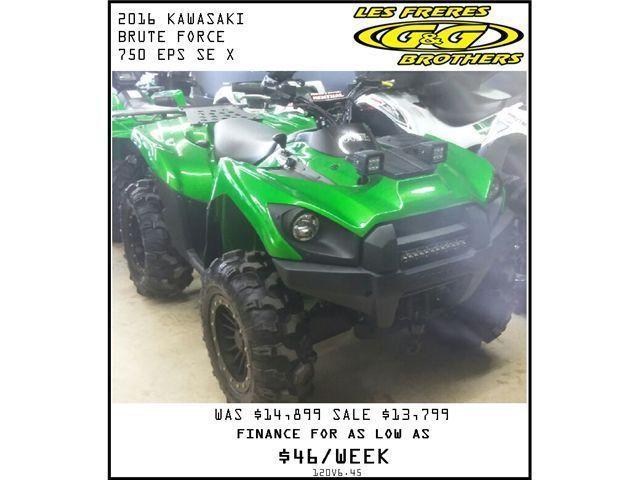 2016 BRUTE FORCE 750i EPS SE X EDITION SALE $13,799