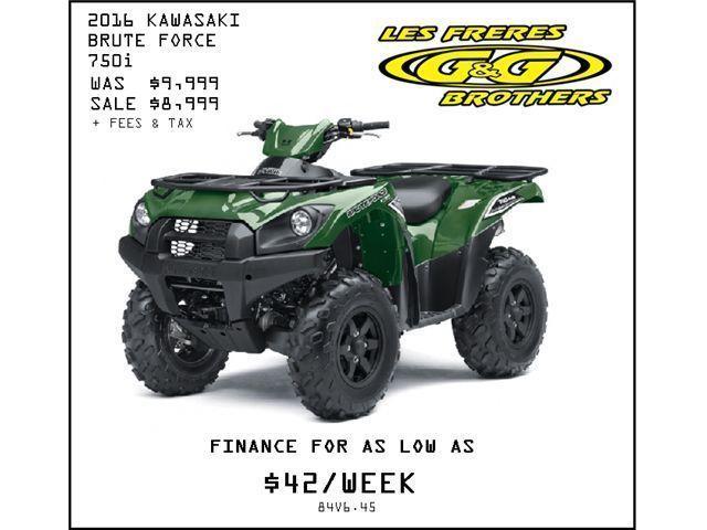 2016 BRUTE FORCE 750i REDUCED TO $8,499 NO CHARGE 1ST SERVICE