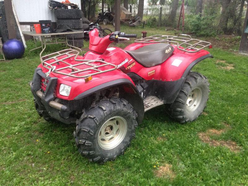 2003 Kawasaki 700 low hrs/kms