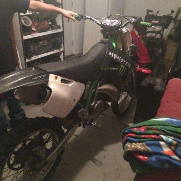95 KX250 looking to trade for atv